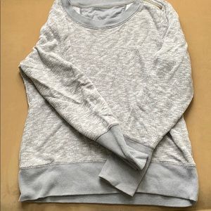 Grey zipper detail sweatshirt